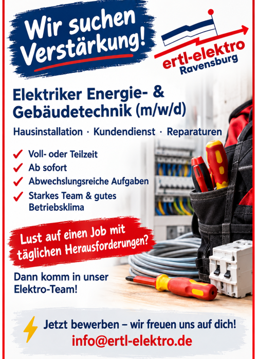Stellenanzeige Elektriker